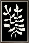 Abstract Leaf II Framed Linen Finish - 33\" x 49\"