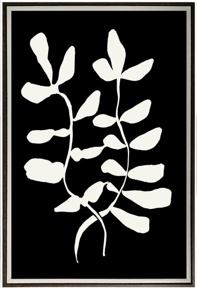 Abstract Leaf II Framed Linen Finish - 33" x 49" |Œuvre d’art encadrée au fini lin « Abstract Leaf II » - 33 po x 49 po