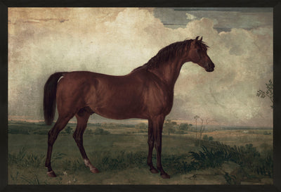Vintage Horse II Framed Linen Textured Artwork - 25" x 37"|Œuvre d’art en lin texturée et encadrée « Vintage Horse II » - 25 po x 37 po