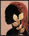 Silhouette Woman II Framed High Gloss Artwork - 17\" x 21\"