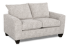 Made in Canada Customizable Sofa Lab Arc 63\" Fabric Loveseat – Plush Oyster