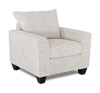 Made in Canada Customizable Sofa Lab Arc 40\" Fabric Chair – Plush Oyster
