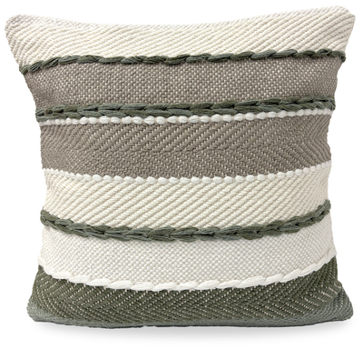 Bavaro Fabric Accent Pillow -Olive | Coussin décoratif Bavaro en tissu - olive