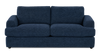Made in Canada Customizable Sofa Lab Curve 86\" Fabric Condo Sofa – Chenille Pacific