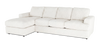 Made in Canada Customizable Sofa Lab Curve Left-Facing Fabric Sofa Chaise – Teddy Snow