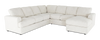 Made in Canada Customizable Sofa Lab Curve 4-Piece Right-Facing Sectional with Chaise - Teddy Snow