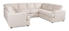 Made in Canada Customizable Sofa Lab Curve U-Shaped Sectional - Chenille White