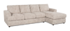 Made in Canada Customizable Sofa Lab Curve Right-Facing Fabric Sofa Chaise – Plush Parchment
