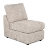 Made in Canada Customizable Sofa Lab Curve 24\" Armless Fabric Chair – Plush Parchment