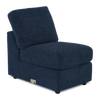 Made in Canada Customizable Sofa Lab Curve 24\" Armless Fabric Chair – Chenille Pacific