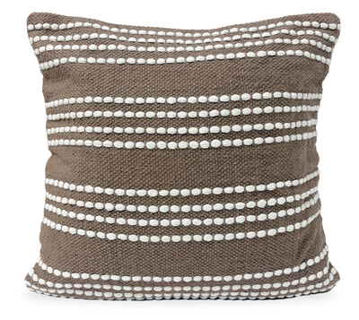 Harris Fabric Accent Pillow -Mocha | Coussin décoratif Harris en tissu - moka