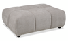 Made in Canada Pebble 42\" Fabric Ottoman - Grey
