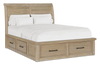 Sonoma Platform Storage Bed with Headboard & Frame, Light Brown - King Size
