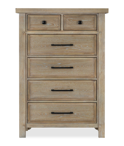 Sonoma Bedroom Chest of Drawers, 6-Drawer, 38"W x 54"H - Light Brown | Commode verticale Sonoma de 38 po (L) x 54 po (H) à 6 tiroirs pour la chambre à coucher - brun clair