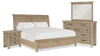 Sonoma 6pc Bedroom Set with Bed, Dresser, Mirror & Nightstand, Light Brown - King Size