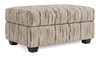 Made in Canada Customizable Sofa Lab Trunk 39\" Fabric Storage Ottoman – Mineral Accent Fabric