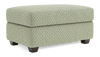 Made in Canada Customizable Sofa Lab Trunk 39\" Fabric Storage Ottoman – Peacock Accent Fabric