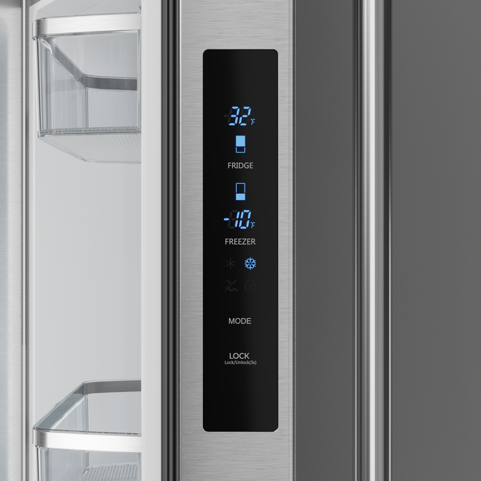 Gordon Ramsay Collection by Thor Kitchen 30\" 17.5 Cu. Ft. Counter-Depth French-Door Refrigerator - RF3017FFD99