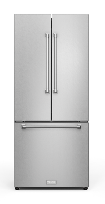 Gordon Ramsay Collection by Thor Kitchen 30\" 17.5 Cu. Ft. Counter-Depth French-Door Refrigerator - RF3017FFD99