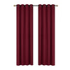 Jacquard Blackout Panel Geo Burgundy Drapes and Blinds