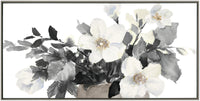 Neutral Bouquet Framed Acrylic Painting - 32.375