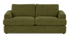 Made in Canada Customizable Sofa Lab Curve 86\" Fabric Condo Sofa – Chenille Moss