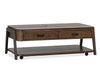 Camdale 52.5\" Lift and Flip Top Coffee Table with Storage - Chocolate
