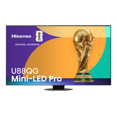 HISENSE 85" U88QG Mini-LED Pro QLED 4K UHD AI Smart Google TV (85U88QG) - 2025 Model | Téléviseur intelligent QLED à Mini DEL Pro HISENSE U88QG UHD 4K de 85 po avec IA et Google TVMC (85U88QG) - modèle 2025