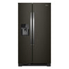 Whirlpool 36\" 25 Cu. Ft. Side-by-Side Refrigerator - Black Stainless - WRS325SDHV