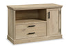 Aspen Post 47.09\" Commercial Grade Small Office Credenza - Prime Oak