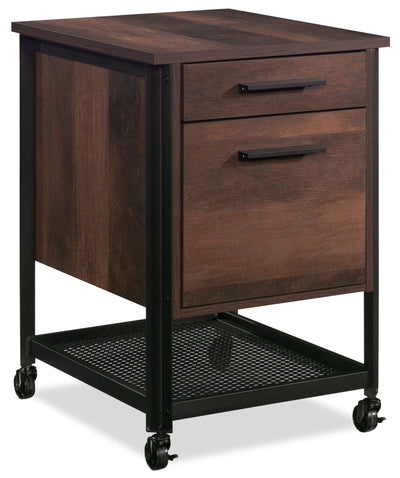 Briarbrook 17.95" Commercial Grade Mobile 2-Drawer Filing Cabinet - Brown|Classeur mobile Briarbrook de 17,95 po de qualité commerciale à 2 tiroirs - brun