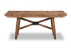 Cedar Dining Table, Pine Wood, Trestle-Base, 72.07\"W - Brown