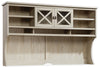 Costa 64.57\" Commercial Grade Large Hutch with Shelves & Cabinet - Chalked Chestnut
