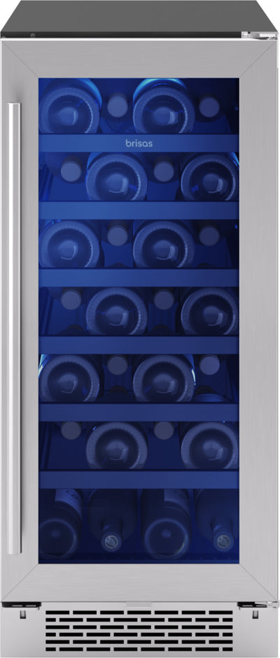 Brisas by Zephyr 15" Wine Cooler - Stainless Steel - BWN15C01AG | Refroidisseur à vin Brisas par Zephyr de 15 po - acier inoxydable - BWN15C01AG | BWN15C0S