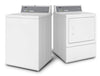 Huebsch 3.19 Cu. Ft. Commercial Prep for Card Top-Load Washer and 7 Cu. Ft. Electric Dryer - White