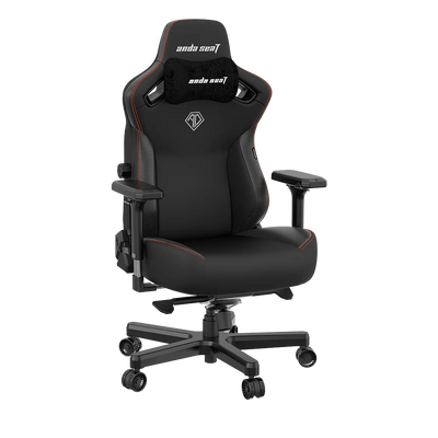 Anda Seat Kaiser 3 XL Ergonomic Genuine Leather Gaming Chair - Black|Fauteuil de jeu très large ergonomique Kaiser 3 de Anda Seat en cuir véritable - noir