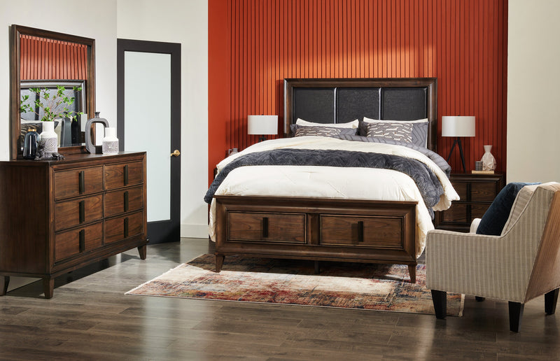 Kane Bedside 2-Drawer Nightstand, 26.3\"W x 28.6\"H - Brown
