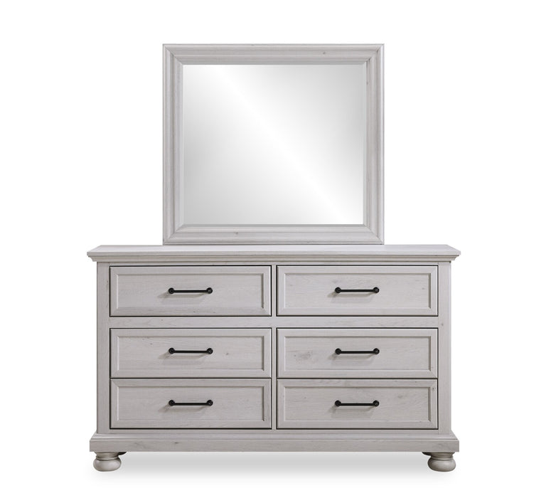 Kylie Bedroom 6-Drawer Dresser, 60\"W x 36\"H - Sand