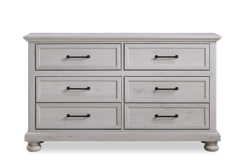 Kylie Bedroom 6-Drawer Dresser, 60\"W x 36\"H - Sand