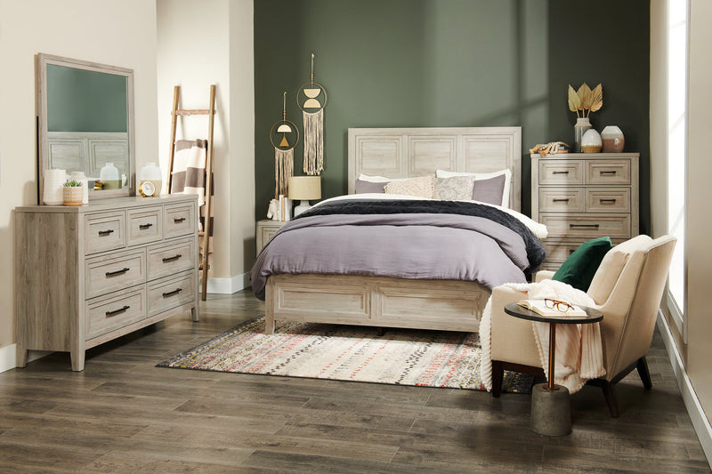 Lara Bedroom Chest of Drawers, 5-Drawer, 33.9\"W x 50.5\"H - Antique Grey