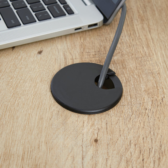 Mason Peak 59.06\" Commercial Grade L-Shaped Office Desk with 3-Drawers & Cabinet - Prime Oak