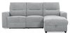 Meadow 2-Piece Right-Facing Chenille Fabric Power Reclining Sectional with Storage Chaise - River Grey