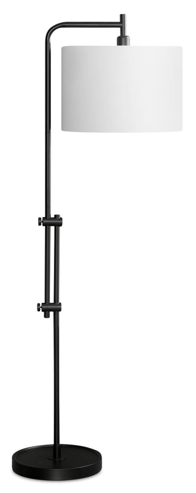 63" Black Metal Floor Lamp|Lampe à pied de 63 po en métal noir