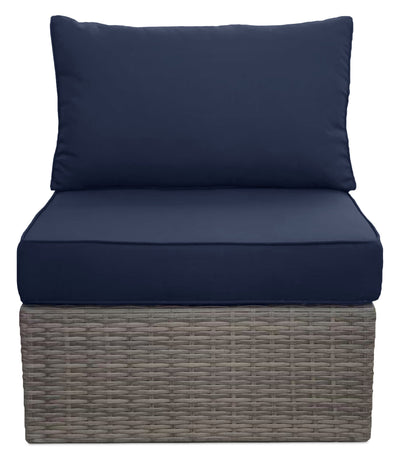 Naples Patio Armless Chair - Blue | Fauteuil sans accoudoirs Naples pour la terrasse - bleu