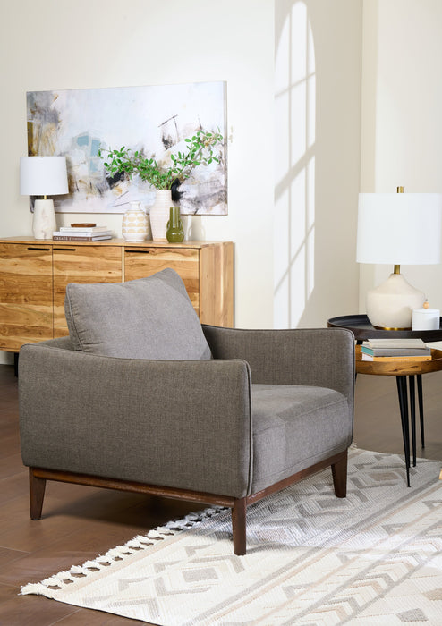 Nashik 20\" Round Accent Table - Brown