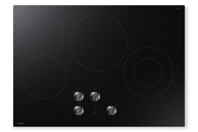 Samsung 30" 4-Element Electric Cooktop with Knob Controls - Black - NZ30FG5332RKAA | Surface de cuisson électrique Samsung de 30 po à 4 éléments avec commandes à boutons - noire - NZ30FG5332RKAA | NZ30FG53