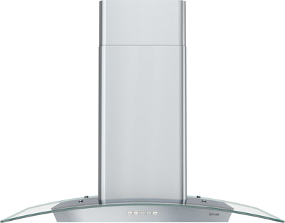 Brisas by Zephyr 30" Curved Glass Range Hood - Stainless Steel - BML-E30CG | Hotte de cuisinière courbée Brisas par Zephyr de 30 po en verre - acier inoxydable - BML-E30CG | BMLE30CG