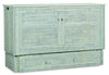 Parker Cabinet Bed, Seafoam - Queen Size