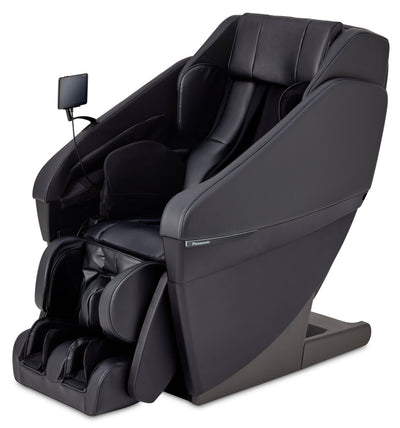 Panasonic Real Pro ULTRA Prestige™ 33.5" High-Quality Synthetic Leather Reclining Massage Chair - Black | Fauteuil inclinable de massage Real Pro ULTRAMC Prestige de Panasonic de 33,5 po en cuir synthétique de qualité supérieure - noir