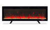 Mirage 60\" Modern Electric Free Standing Wall Mountable Fireplace - Black